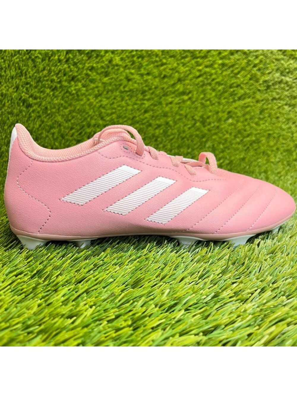 Adidas Goletto VIII FG Mens Size 6.5 Pink White Running Leather Soccer Cleats